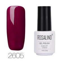 Load image into Gallery viewer, ROSALIND 7ML 68Color Series Gel Nail Polish Lacquer gel Paint Soak-Off Vernis Semi Permanant Uv Lot Nail Polish gel varnishes