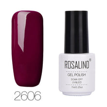 Load image into Gallery viewer, ROSALIND 7ML 68Color Series Gel Nail Polish Lacquer gel Paint Soak-Off Vernis Semi Permanant Uv Lot Nail Polish gel varnishes