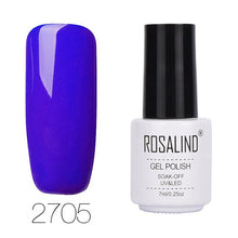 Load image into Gallery viewer, ROSALIND 7ML 68Color Series Gel Nail Polish Lacquer gel Paint Soak-Off Vernis Semi Permanant Uv Lot Nail Polish gel varnishes