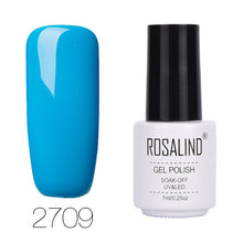 Load image into Gallery viewer, ROSALIND 7ML 68Color Series Gel Nail Polish Lacquer gel Paint Soak-Off Vernis Semi Permanant Uv Lot Nail Polish gel varnishes