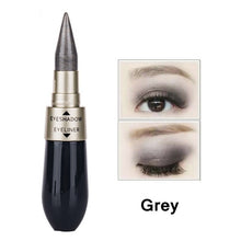 Load image into Gallery viewer, 1 Pcs Double-end 2-in-1 Pearly Glimmer Waterproof Eyeshadow Black Eye Liner Pen Quick Dry Women Eye Beauty Makeup Cosmetic