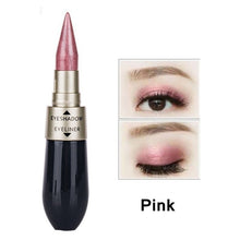 Load image into Gallery viewer, 1 Pcs Double-end 2-in-1 Pearly Glimmer Waterproof Eyeshadow Black Eye Liner Pen Quick Dry Women Eye Beauty Makeup Cosmetic