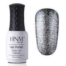 Load image into Gallery viewer, HNM 8ML Glitter Bling Nail Polish Soak Off Stamping Paint Nail Gelpolish Nail Art Vernis a Ongle Enamel Nagellak Lucky Lacquer