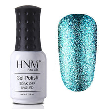 Load image into Gallery viewer, HNM 8ML Glitter Bling Nail Polish Soak Off Stamping Paint Nail Gelpolish Nail Art Vernis a Ongle Enamel Nagellak Lucky Lacquer