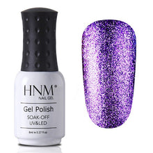 Load image into Gallery viewer, HNM 8ML Glitter Bling Nail Polish Soak Off Stamping Paint Nail Gelpolish Nail Art Vernis a Ongle Enamel Nagellak Lucky Lacquer