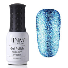 Load image into Gallery viewer, HNM 8ML Glitter Bling Nail Polish Soak Off Stamping Paint Nail Gelpolish Nail Art Vernis a Ongle Enamel Nagellak Lucky Lacquer