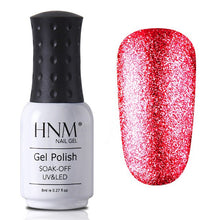 Load image into Gallery viewer, HNM 8ML Glitter Bling Nail Polish Soak Off Stamping Paint Nail Gelpolish Nail Art Vernis a Ongle Enamel Nagellak Lucky Lacquer