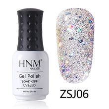 Load image into Gallery viewer, HNM 8ML Diamond UV LED Lamp Nail Gel Bling Glitter Paint Gellak Soak Off Semi Permanent Lucky Lacquer Enamel Gel Nail Polish Ink