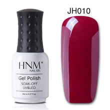 Load image into Gallery viewer, HNM 8ML Wine Red Color Nail Polish Nail Art Lucky Varnish Semi Permanant Paint Gellak Base Top Primer Manicure Lacquer