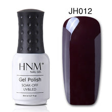 Load image into Gallery viewer, HNM 8ML Wine Red Color Nail Polish Nail Art Lucky Varnish Semi Permanant Paint Gellak Base Top Primer Manicure Lacquer