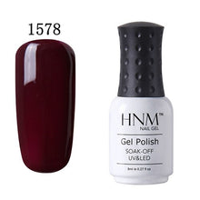 Load image into Gallery viewer, HNM Nail Polish 8ML Pure Color LED UV Lamp Stamping Paint Nail Gelpolish Nail Art Vernis Ongle Nagellak Lucky Lacquer Nail Glue