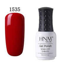 Load image into Gallery viewer, HNM Nail Polish 8ML Pure Color LED UV Lamp Stamping Paint Nail Gelpolish Nail Art Vernis Ongle Nagellak Lucky Lacquer Nail Glue