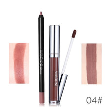 Load image into Gallery viewer, Hot Brand 2pcs/set Lipgloss Lipliner Makeup Sets Velvet Matte Liquid Lipstick Set Lip Liner Lip Kit Waterproof Cosmetics