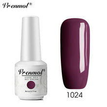 Load image into Gallery viewer, Vrenmol 8ML Nude Color Series Nail Gel Polish Soak Off Gel Long Lasting UV Gel Colorful Nail Art Hybrid Paint Gel Varnish Set