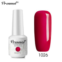 Load image into Gallery viewer, Vrenmol 8ML Nude Color Series Nail Gel Polish Soak Off Gel Long Lasting UV Gel Colorful Nail Art Hybrid Paint Gel Varnish Set