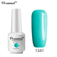 Load image into Gallery viewer, Vrenmol 8ML Nude Color Series Nail Gel Polish Soak Off Gel Long Lasting UV Gel Colorful Nail Art Hybrid Paint Gel Varnish Set
