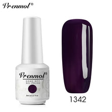 Load image into Gallery viewer, Vrenmol 8ML Nude Color Series Nail Gel Polish Soak Off Gel Long Lasting UV Gel Colorful Nail Art Hybrid Paint Gel Varnish Set