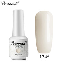 Load image into Gallery viewer, Vrenmol 8ML Nude Color Series Nail Gel Polish Soak Off Gel Long Lasting UV Gel Colorful Nail Art Hybrid Paint Gel Varnish Set
