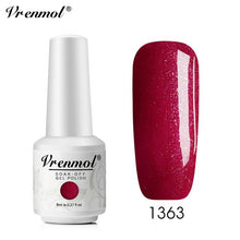 Load image into Gallery viewer, Vrenmol 8ML Nude Color Series Nail Gel Polish Soak Off Gel Long Lasting UV Gel Colorful Nail Art Hybrid Paint Gel Varnish Set