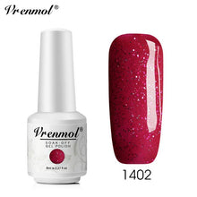 Load image into Gallery viewer, Vrenmol 8ML Nude Color Series Nail Gel Polish Soak Off Gel Long Lasting UV Gel Colorful Nail Art Hybrid Paint Gel Varnish Set