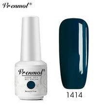 Load image into Gallery viewer, Vrenmol 8ML Nude Color Series Nail Gel Polish Soak Off Gel Long Lasting UV Gel Colorful Nail Art Hybrid Paint Gel Varnish Set