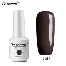 Load image into Gallery viewer, Vrenmol 8ML Nude Color Series Nail Gel Polish Soak Off Gel Long Lasting UV Gel Colorful Nail Art Hybrid Paint Gel Varnish Set