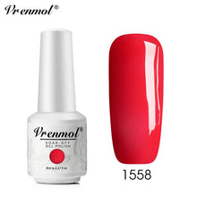Load image into Gallery viewer, Vrenmol 8ML Nude Color Series Nail Gel Polish Soak Off Gel Long Lasting UV Gel Colorful Nail Art Hybrid Paint Gel Varnish Set