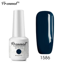 Load image into Gallery viewer, Vrenmol 8ML Nude Color Series Nail Gel Polish Soak Off Gel Long Lasting UV Gel Colorful Nail Art Hybrid Paint Gel Varnish Set