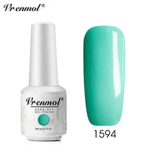 Load image into Gallery viewer, Vrenmol 8ML Nude Color Series Nail Gel Polish Soak Off Gel Long Lasting UV Gel Colorful Nail Art Hybrid Paint Gel Varnish Set
