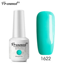 Load image into Gallery viewer, Vrenmol 8ML Nude Color Series Nail Gel Polish Soak Off Gel Long Lasting UV Gel Colorful Nail Art Hybrid Paint Gel Varnish Set