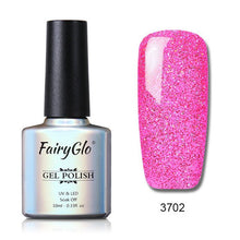 Load image into Gallery viewer, FairyGlo 10ml Neno Color Nail Polish Bling Glitter Gelpolish Semi Permanent Polish Hybrid Varnish Lucky Lacquer Paint Gellak ink