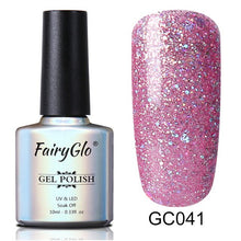 Load image into Gallery viewer, FairyGlo 10ml Neno Color Nail Polish Bling Glitter Gelpolish Semi Permanent Polish Hybrid Varnish Lucky Lacquer Paint Gellak ink