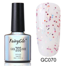 Load image into Gallery viewer, FairyGlo 10ml Neno Color Nail Polish Bling Glitter Gelpolish Semi Permanent Polish Hybrid Varnish Lucky Lacquer Paint Gellak ink