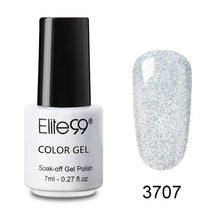Load image into Gallery viewer, Elite99 New Supply Nail Art 7ml Bling Pure color Supper Diamond Shining Glitter Sequin Starry Platinum Paint Gel
