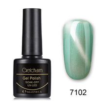 Load image into Gallery viewer, 8ML Cat Eye Nail Polish UV LED Soak Off Semi Perment Stamping Paint Nail Polish Nail Art Vernis a Ongle Nagellak Gelpolish Lucky