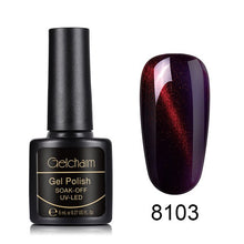Load image into Gallery viewer, 8ML Cat Eye Nail Polish UV LED Soak Off Semi Perment Stamping Paint Nail Polish Nail Art Vernis a Ongle Nagellak Gelpolish Lucky