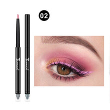 Load image into Gallery viewer, Double-ended Colorful Eyeliner Pencil Waterproof Eye Liner Pen With Sponge Brushes Line Eyes Makeup Professional