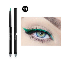 Load image into Gallery viewer, Double-ended Colorful Eyeliner Pencil Waterproof Eye Liner Pen With Sponge Brushes Line Eyes Makeup Professional