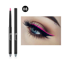 Load image into Gallery viewer, Double-ended Colorful Eyeliner Pencil Waterproof Eye Liner Pen With Sponge Brushes Line Eyes Makeup Professional