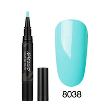 Load image into Gallery viewer, 5ML Nail Gel Polish Pencil 60 Colors Polish Nail Pen Gel Nails Art Brush Pen for Nails Soak Off Top White Gel Lacquer Gel Paint
