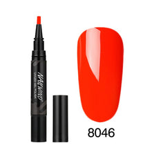 Load image into Gallery viewer, 5ML Nail Gel Polish Pencil 60 Colors Polish Nail Pen Gel Nails Art Brush Pen for Nails Soak Off Top White Gel Lacquer Gel Paint