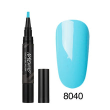 Load image into Gallery viewer, 5ML Nail Gel Polish Pencil 60 Colors Polish Nail Pen Gel Nails Art Brush Pen for Nails Soak Off Top White Gel Lacquer Gel Paint