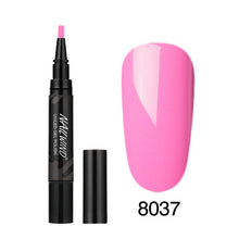 Load image into Gallery viewer, 5ML Nail Gel Polish Pencil 60 Colors Polish Nail Pen Gel Nails Art Brush Pen for Nails Soak Off Top White Gel Lacquer Gel Paint