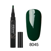 Load image into Gallery viewer, 5ML Nail Gel Polish Pencil 60 Colors Polish Nail Pen Gel Nails Art Brush Pen for Nails Soak Off Top White Gel Lacquer Gel Paint