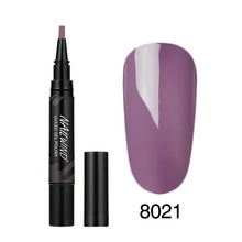 Load image into Gallery viewer, 5ML Nail Gel Polish Pencil 60 Colors Polish Nail Pen Gel Nails Art Brush Pen for Nails Soak Off Top White Gel Lacquer Gel Paint