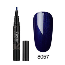 Load image into Gallery viewer, 5ML Nail Gel Polish Pencil 60 Colors Polish Nail Pen Gel Nails Art Brush Pen for Nails Soak Off Top White Gel Lacquer Gel Paint