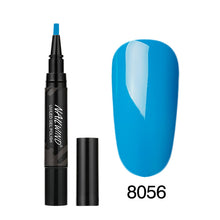 Load image into Gallery viewer, 5ML Nail Gel Polish Pencil 60 Colors Polish Nail Pen Gel Nails Art Brush Pen for Nails Soak Off Top White Gel Lacquer Gel Paint