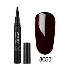 Load image into Gallery viewer, 5ML Nail Gel Polish Pencil 60 Colors Polish Nail Pen Gel Nails Art Brush Pen for Nails Soak Off Top White Gel Lacquer Gel Paint