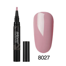 Load image into Gallery viewer, 5ML Nail Gel Polish Pencil 60 Colors Polish Nail Pen Gel Nails Art Brush Pen for Nails Soak Off Top White Gel Lacquer Gel Paint