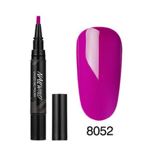 Load image into Gallery viewer, 5ML Nail Gel Polish Pencil 60 Colors Polish Nail Pen Gel Nails Art Brush Pen for Nails Soak Off Top White Gel Lacquer Gel Paint